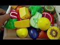 Cutting Fruit, Vegetables | Wooden ASMR Part 32