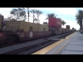 BNSF E/B Stack train leaving Fullerton station 2015-09-12