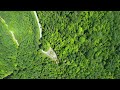 Vue panoramique 360° du village de SAINT-LÉON-LE-GRAND, Québec. Drone Altitude Max. 700m. / 2300pi.