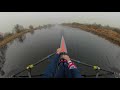 Head Cam Cam Single Sculling on the Water Row Along