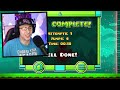 I BROKE the RECENT TAB Record - 100 Life Geometry Dash Challenge