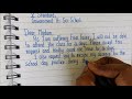 Sick Leave letter In English | #English #LetterWriting | Letter to class teacher |