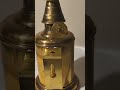 Antique 1869 French brass and glass lamp by Lampe Feutree W/wick Video!