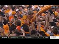 Tennessee fans take down the goalposts after win vs. Alabama