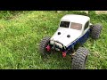 Traxxas Trx4 4ws testing with the DSM recovery strap! Hobbywing Fusion