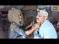 Turning Rusted BEARING into a Sharp STRAIGHT RAZOR | Blacksmith forging a shaving razor | handmade |