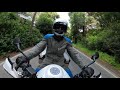 Triumph Tiger 800 XRx motorcycle ride through the redwoods with a GoPro MAX