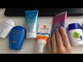 7款防晒测评 （7 different sunscreen cream products review)