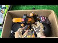 Unpacking special forces weapon toys, FAL automatic rifle, M200 sniper rifle, M4 carbine rifle