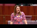 ‘You’re not fit to call yourselves men,’ Sarah Hanson-Young tells senators
