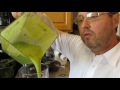 Alterna Jar on Waring 3 5 hp blender and green banana smoothie overflowing