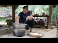 How To Make Dumplings In Farm - Enjoy Cake With Dad - Lý thị Ca