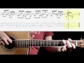 'Andantino' - F. Carulli. Simple classical guitar piece with score and TAB