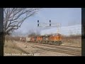 Railfanning the BNSF Transcon in Olathe and BNSF Fort Scott Sub in Olathe & Lenexa, KS on 2-19-17