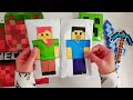 $1 VS $100 BLIND BAG! minecraft edition 🖤| ASMR |Paper Minecraft