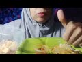 MUKBANG AYAM GORENG+TAHU-TEMPE+LALAPAN DAN SAMBAL TERASI SERUNDENG 😋@haniaini