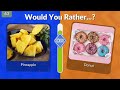 Would You Rather...? JUNK FOOD vs HEALTHY FOOD Edition 🍔 🥦