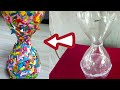 HOW TO MAKE A BOTTLE FLOWER VASE/DIY EASY AND SUPER QUICK!!!