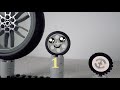 Spinning Contest with 10 Lego Wheels