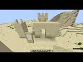 minecraft 20 x 20 sandcastle (built in creative)