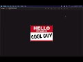 Hello My Name Is Sticker - Adobe Illustrator Tutorial