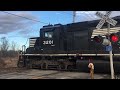 Norfolk Southern H16 working Holding Point in Horseheads, NY - 12/31/2021
