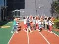 Young Chinese Schoolchildren Practice Drumming