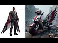 AVENGERS but MOTORCYCLE SCOOTER FLASH 🛵 VENGERS 🔥 All Characters (Marvel & DC) 2024