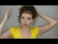 Hair Tutorial: A Quick, Easy and Messy Updo for Curly Hair