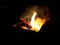 4K Bonfire BGM video The ultimate relaxation time with natural sound (healing, study, working BGM)