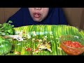 MUKBANG AYAM BAKAR SAMBEL TOMAT LALAPAN KEMANGI TERONG TIMUN KERUPUK