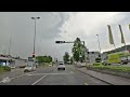 Rainy Summer Road Trip with Lightning Strike ⚡️ Zug to Rapperswil • Driving in Switzerland 🇨🇭 [4K]