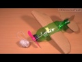 How to Make a indoor String flying Airplane using Plastic Bottle and Cardboard