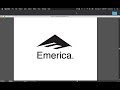 How to design the Emerica Logo - Adobe Illustrator Tutorial for Beginners