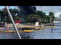 Small boat fire with 21 people on board, Fort Lauderdale, FL - October 15, 2020