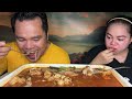 Tomyam toping jamur ikan pangsit ayam sayur kuah pedas Mukbang