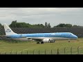 KLM Cityhopper ERJ-190 , PH-EZB Arriving & Departing Birmingham Airport on Mon 8th Jul 2024