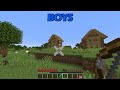 Boys vs Girls Memes in Minecraft