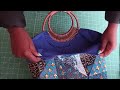 DIY How to Cut and Sew Easy Tote Handbag with Bamboo handles