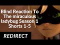 BLIND REACTION TO THE MIRACULOUS LADYBUG SEASON 1 SHORTS 1-5