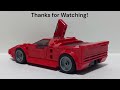 LEGO Vector W8 MOC With Scissor Doors | Tutorial