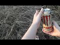 Smoking Camel Yellow Cigarettes And Drinking Monster Pacific Punch Energy Drink