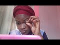 HOW TO PROPERLY APPLY FALSE LASHES WITH HAIR GLUE/LANELL/ Being Sharuah