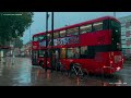 Heavy RAIN in West London | Turnham Green | London ASMR Walking Tour