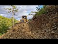 Professional Caterpillar D7g Bulldozer operator,Slope Cutting and Leveling Works #bulldozer