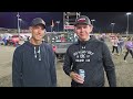 INFIELD BEERS with Justin Henderson after he qualified for the 63rd Knoxville Nationals