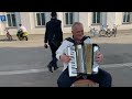An Accordion-Playing Busker in Lucerne, Switzerland