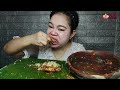 nasi uduk komplit ayam sambal bihun goreng sambal goang ikan asin jengkol muda lalaban mukbang