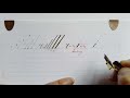 Introduction to Copperplate Calligraphy for Beginners (Part 1)