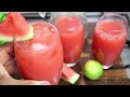 Perfect Watermelon Ginger And Lime Juice | The Most Refreshing Watermelon Juice
